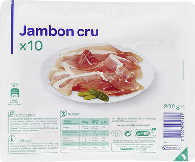 Produits Blancs,Carrefour Jambon cru