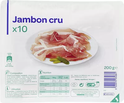 Produits Blancs,Carrefour Jambon cru