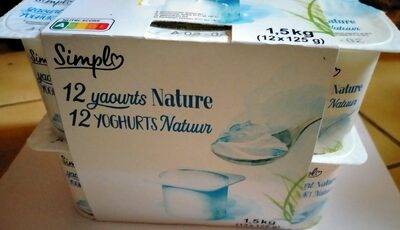 Carrefour,Simply 12 yaourts Nature