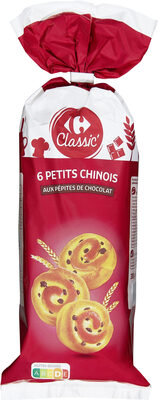 Carrefour Brioches petit chinois aux pépites de chocolat