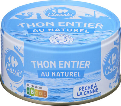 Image descriptive de Thon entier au naturel