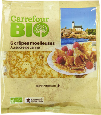 Image descriptive de Crêpes bio au sucre de canne