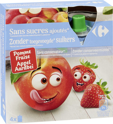 Carrefour Kids,Carrefour Sans sucres ajoutés* *Contient des sucres naturellement présents