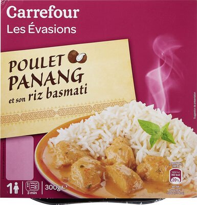 Image descriptive de Pouletcurryrougesonrizbasmati