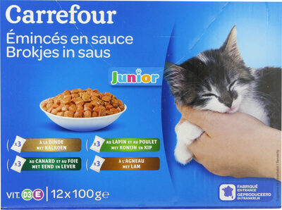 Image descriptive de Pâtée pour chat junior en sauce