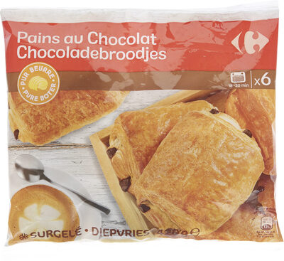 Carrefour 6 pains au chocolat pur beurre