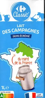 Carrefour Lait des campagnes demi-écrémé