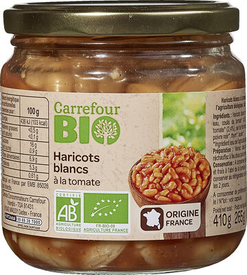 Carrefour Bio, Carrefour Haricots blancs à la tomate