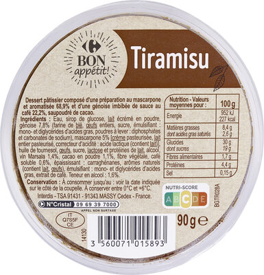 Bon app Carrefour, Carrefour Tiramisu