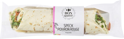 Image descriptive de Speck poivron rouge Roquette