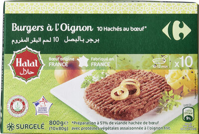 Burgers* à l'Oignon Halal