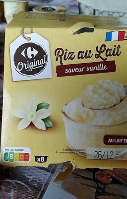 Carrefour Riz au lait saveur vanille