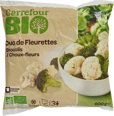 CarrefourBio Duodefleurettesbrocolischouxfleurs