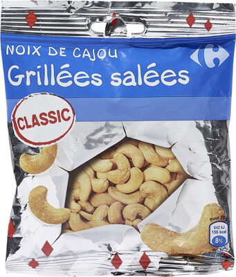 Noix de cajou grillées salées