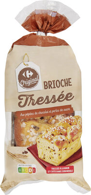 Image descriptive de Brioche tressée pépites de chocolat