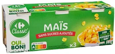 Image descriptive de Maïs sans sucres ajoutés