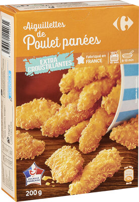 Image descriptive de Aiguillettes de poulet panées extra croustillantes