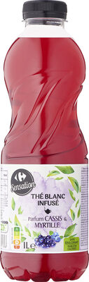 Image descriptive de Thé blanc infusé saveur cassis & myrtille