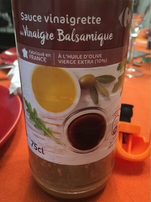 Image descriptive de Sauce vinaigrette au vinaigre balsamique