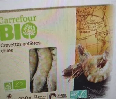 Carrefour Bio, Carrefour Crevettes entières crues bio