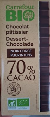 Image descriptive de Chocolat pâtissier 70% cacao