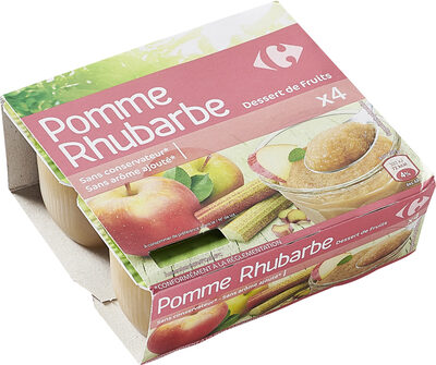 Image descriptive de PommeRhubarbeDessertdefruits