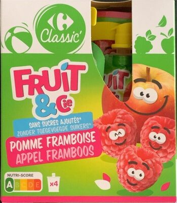 Compotes pommes framboises