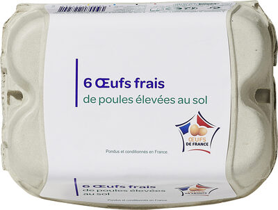 Oeufs frais de poules élevées au sol