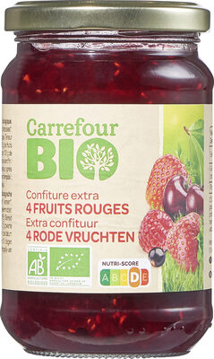 Image descriptive de Confitureextra4fruitsrouges