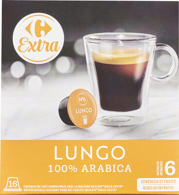 Image descriptive de Lungo Généreux et Fruité