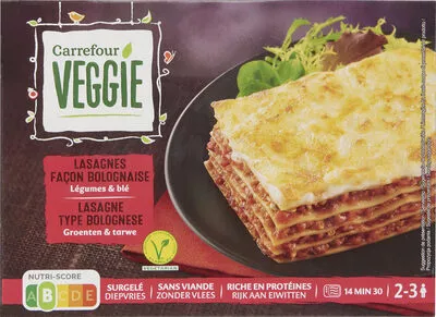 LasagnesfaonBolognaiseLégumesblé