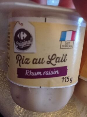 Riz au lait rhum raisin