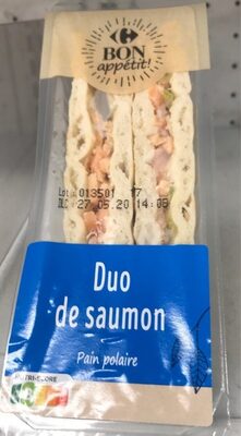 Duo de saumon, pain polaire