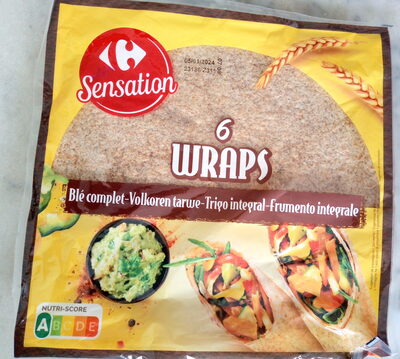 Carrefour Sensation 6 Wraps - blé complet