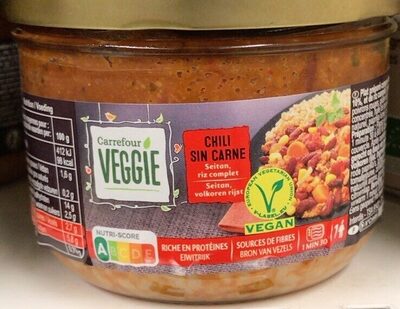 Carrefour Veggie Plat cuisiné chili sin carne