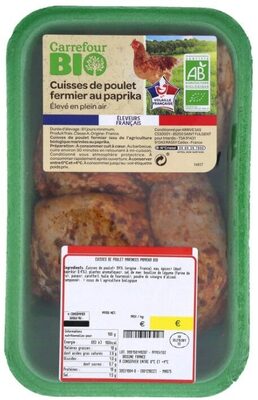 Cuisses de poulet fermier au paprika Bio