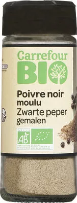 Carrefour Bio Poivre noir moulu bio