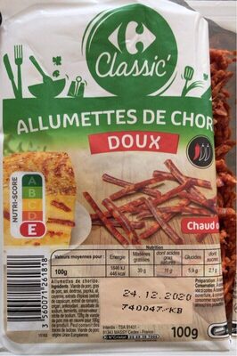 Allumettes de chorizo