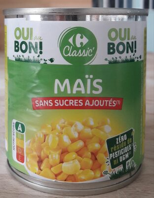 Image descriptive de Maïs sans sucres ajoutés