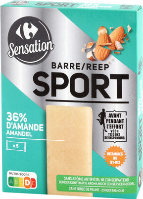 Image descriptive de Barre sport amande