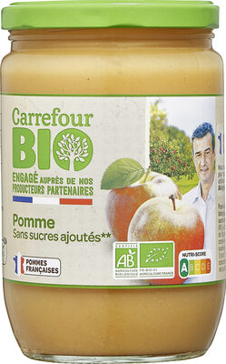 Carrefour Bio Purée de Pomme sans sucres ajoutés