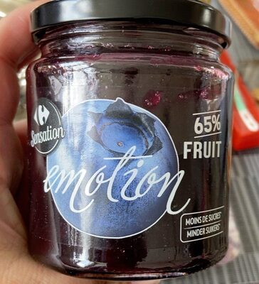 Carrefour Emotion - Confiture extra de myrtilles allégée en sucres