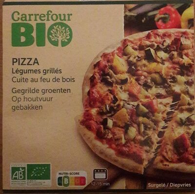 Image descriptive de Pizza légumes grillés