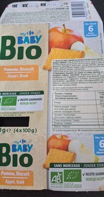 Baby bio pomme biscuit