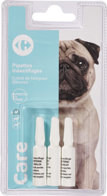 Carrefour Antiparasitaire pour chien petit pipettes insectifuges