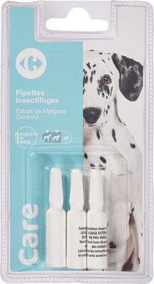 Carrefour Antiparasitaire pour chien grand pipettes insectifuges