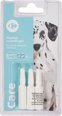 Antiparasitaire pour chien grand pipettes insectifuges