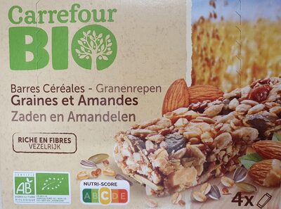 Image descriptive de Barres céréales Graines et Amandes