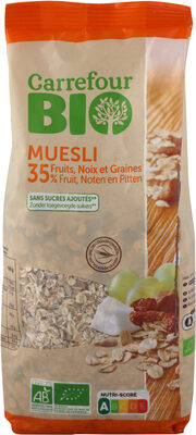 Carrefour BIO,Carrefour Muesli 35 fruits, noix et graines