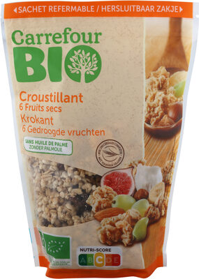 Croustillant, 6 fruits secs